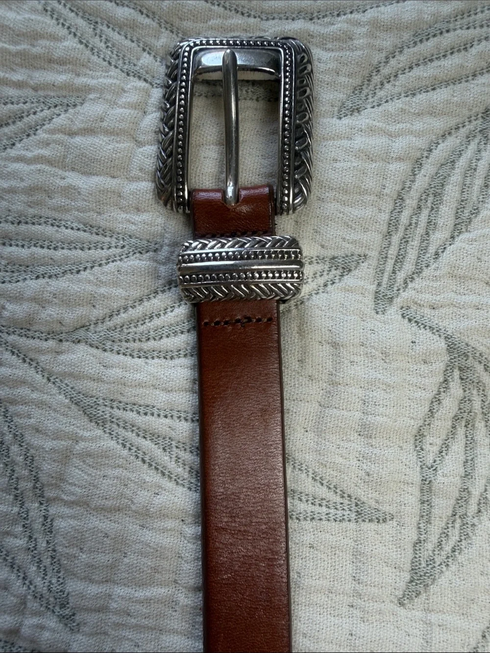 Leather Classic brown Belt;Medium